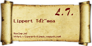 Lippert Tímea névjegykártya